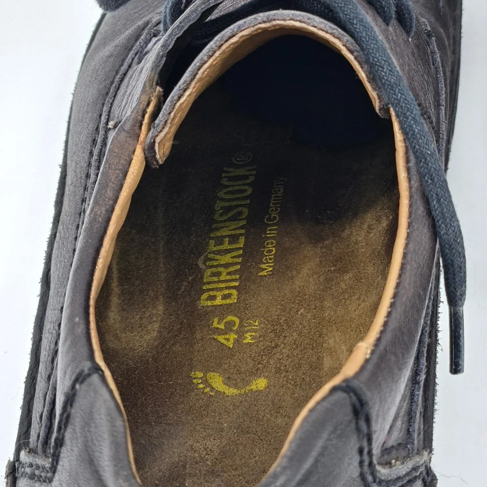 Birkenstock Memphis Brown Leather Lace Up Oxford Men Shoes 45 M12 Vintage Y2K